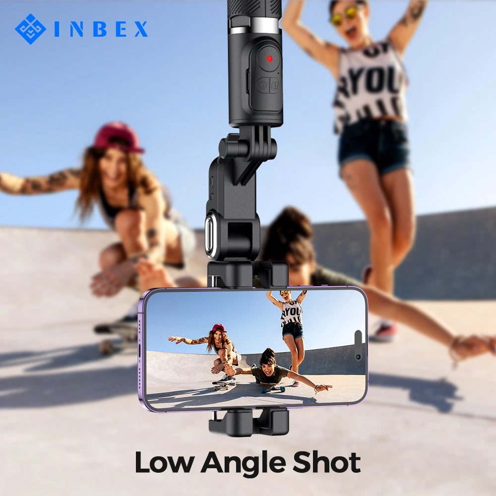 M2 Pro Gimbal Stabilizer with Bluetooth Remote Tripod 153cm Face Tracing Live
