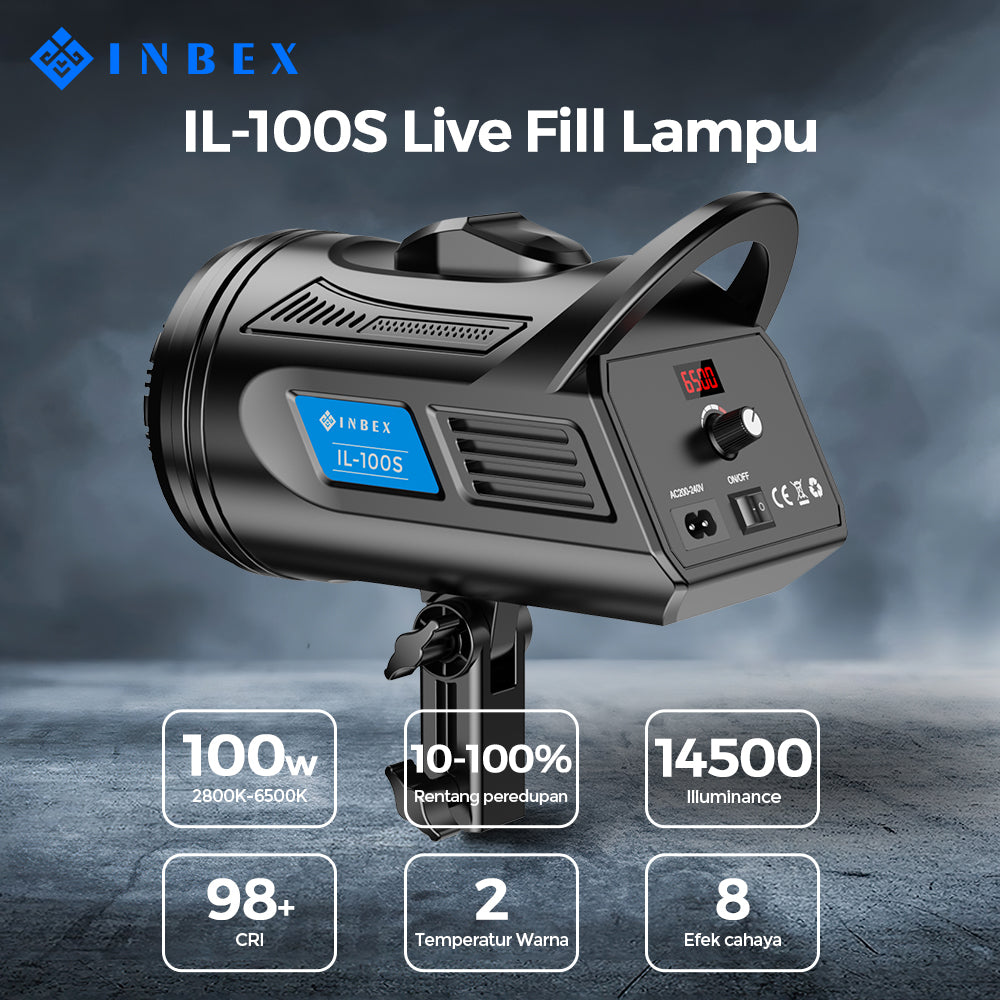 IL-100S LED Video Lighti Photography Live +Softbox+280cm Tripod