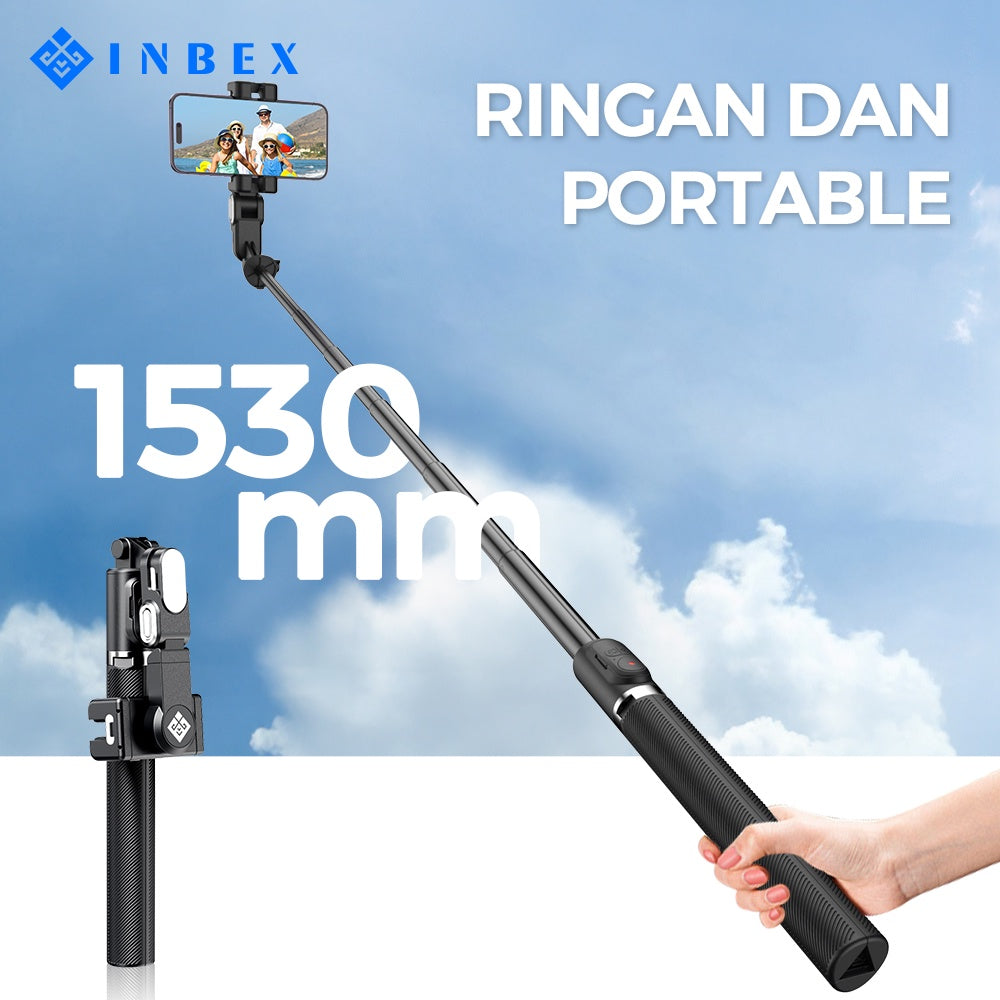 M2 Pro Gimbal Stabilizer with Bluetooth Remote Tripod 153cm Face Tracing Live