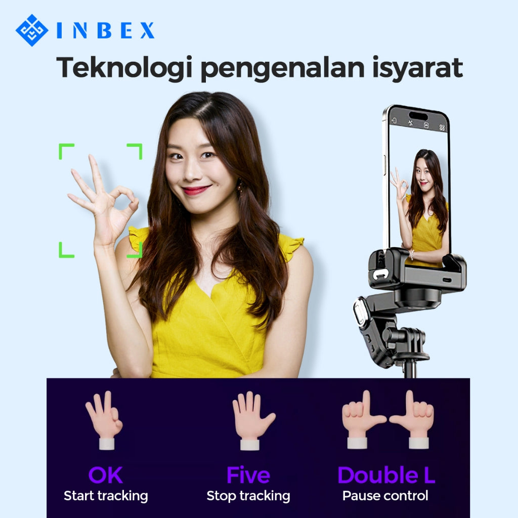 M1 Pro Gimbal Stabilizer Tripod Bluetooth Remote 88cm AI Face Tracing