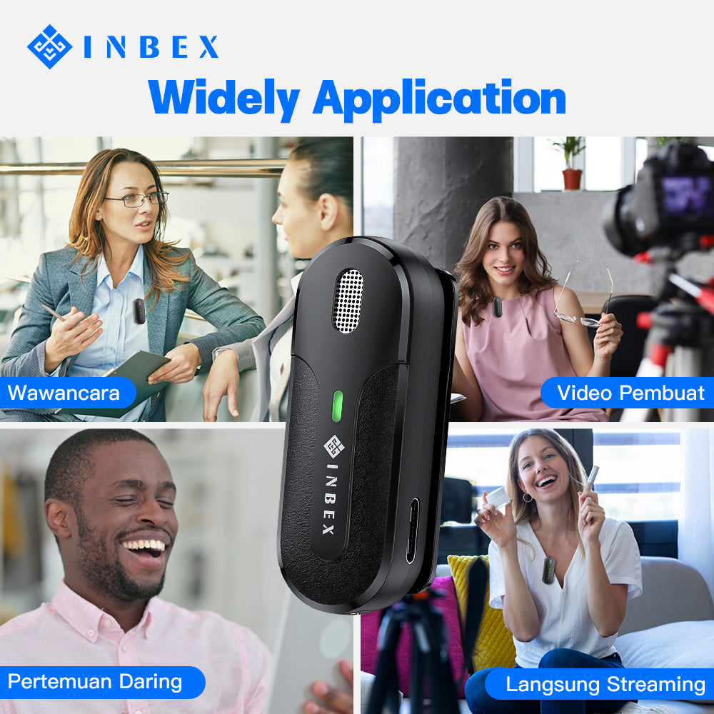 M8 2-In-1 Wireless Lavalier Microphone