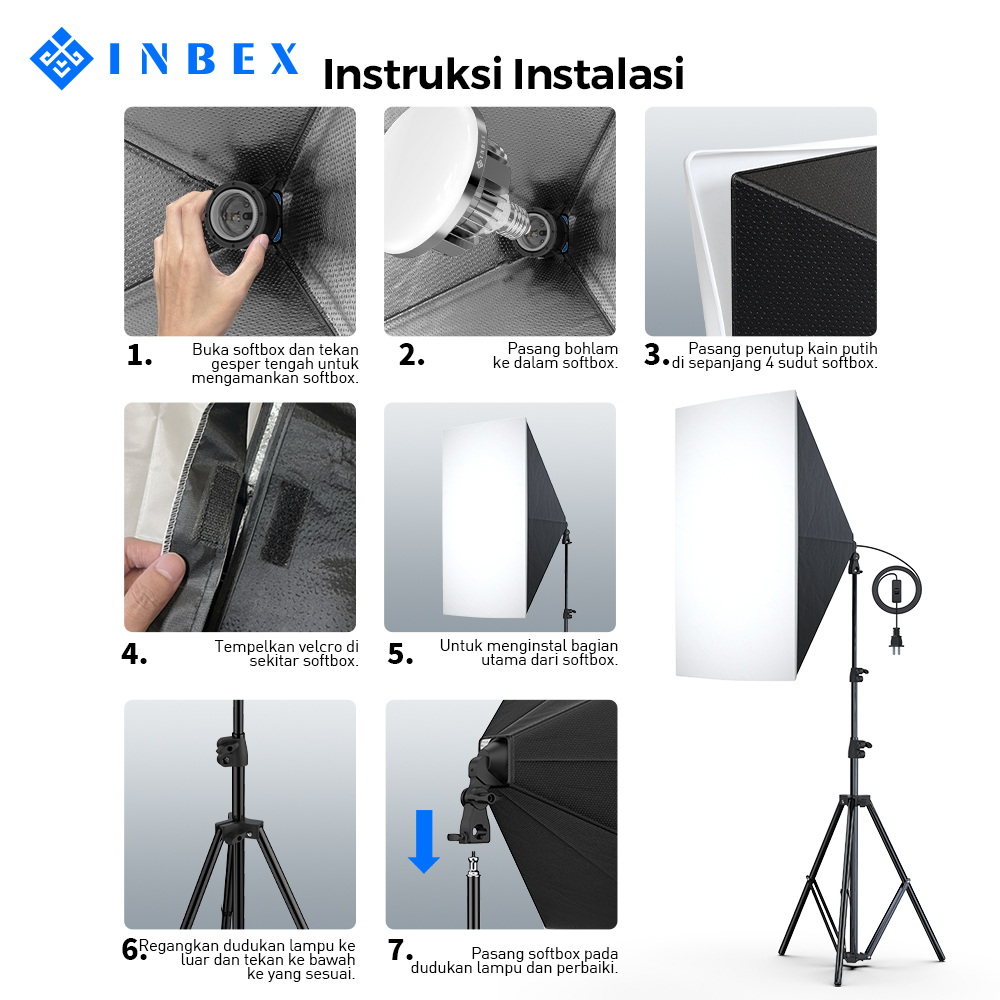 Softbox Photography Lighting Kit 155W 5500K Live