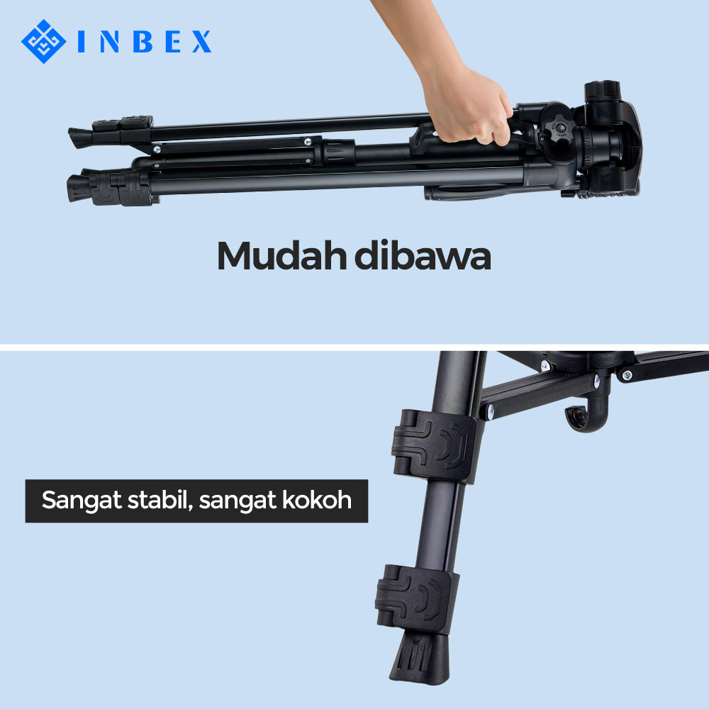 TF-3520 Tripod Kamera dengan Tas / Dudukan 140cm