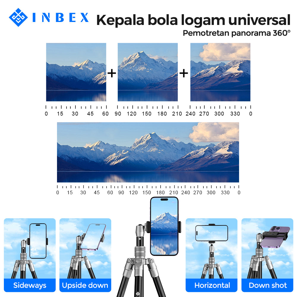 IB-6 Kamera tripod Fluid Head Aluminum Alloy Horizontal Rotation
