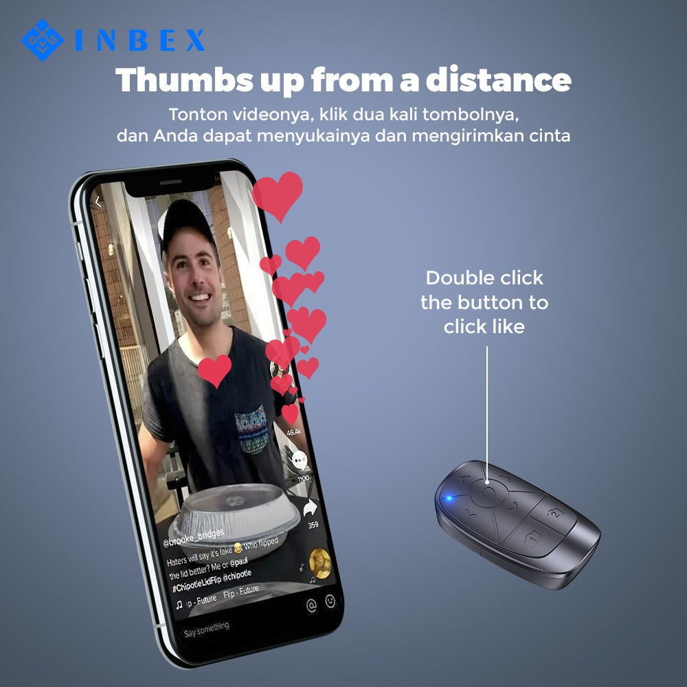 IB-2  Kamera Bluetooth Remote  Paduan Aluminum Tripod 170CM