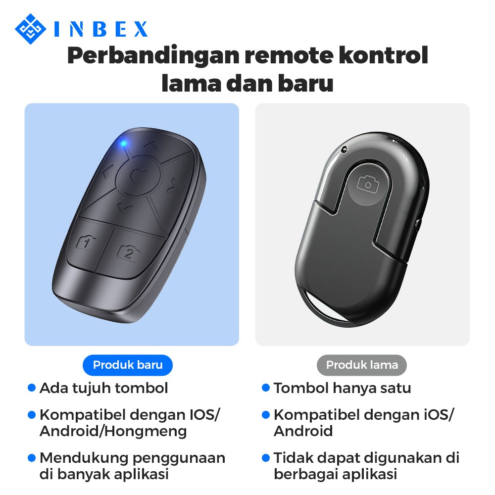 IB-2  Kamera Bluetooth Remote  Paduan Aluminum Tripod 170CM