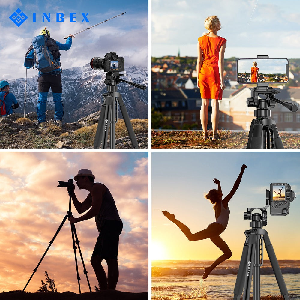 IB-2  Kamera Bluetooth Remote  Paduan Aluminum Tripod 170CM