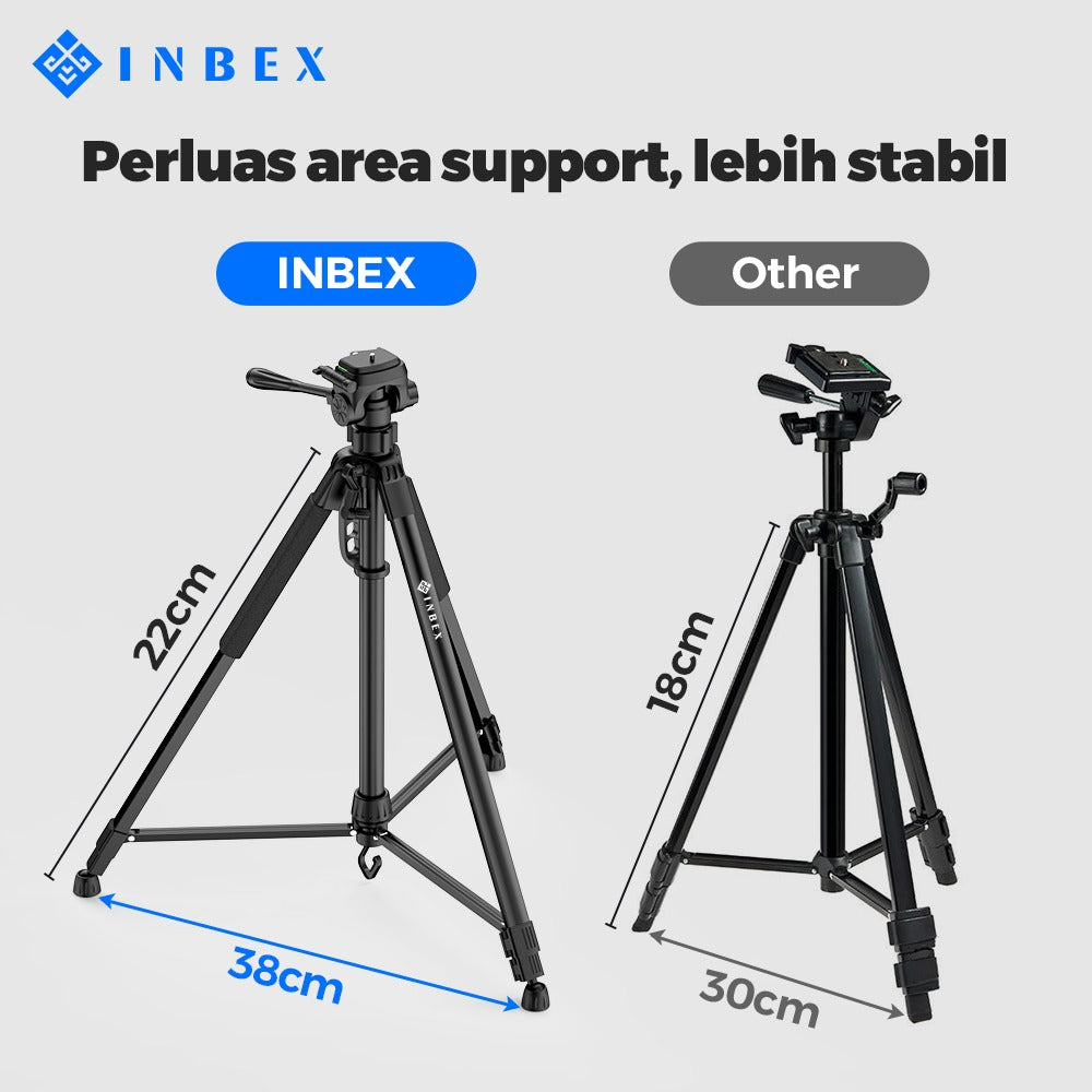IB-2  Kamera Bluetooth Remote  Paduan Aluminum Tripod 170CM