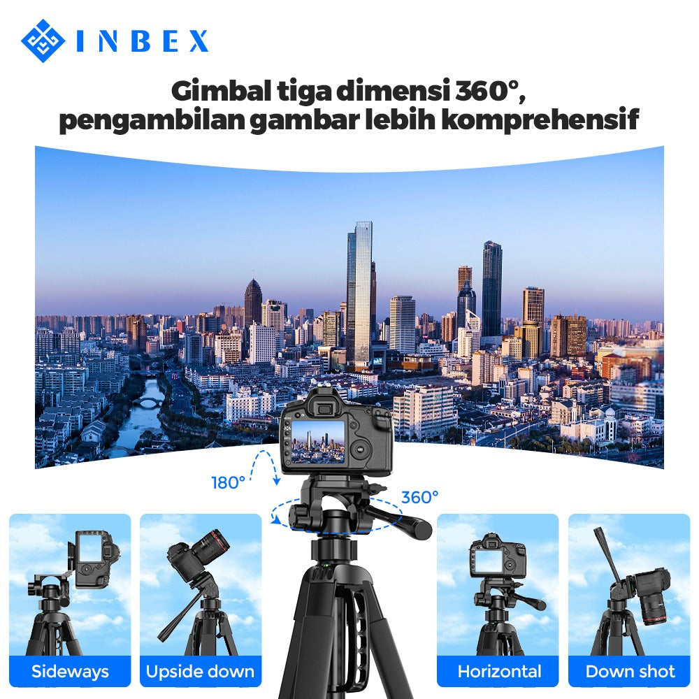 IB-2  Kamera Bluetooth Remote  Paduan Aluminum Tripod 170CM