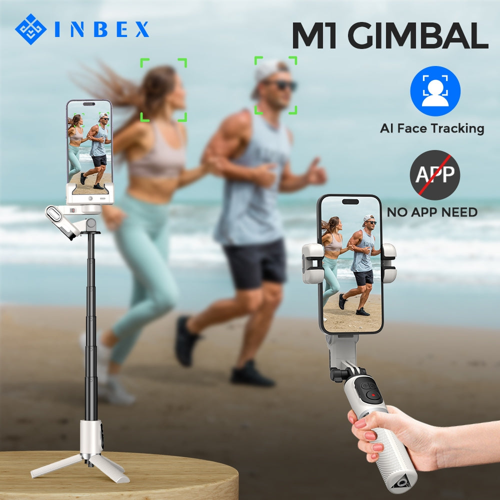 M1 Pro Gimbal Stabilizer Tripod Bluetooth Remote 88cm AI Face Tracing