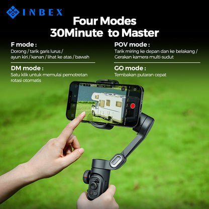 [4.4 Big Sale]Smart XE 3-Axis Gimbal Stabilizer Face Tracking Video
