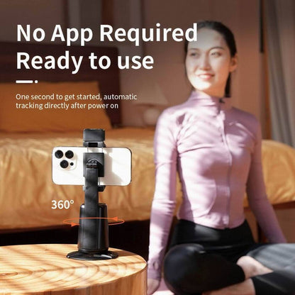 Gimbal Stabilizer Tripod Auto Face Tracking Phone Selfie Stick 360°Rotation Holder AI Follow-Up