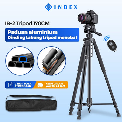 IB-2  Kamera Bluetooth Remote  Paduan Aluminum Tripod 170CM