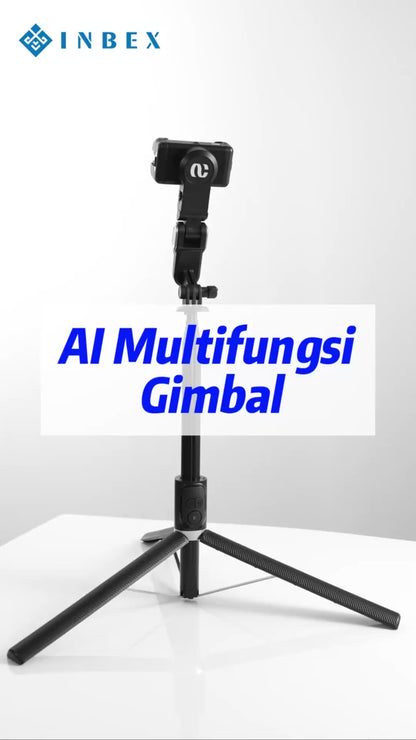 M2 Pro Gimbal Stabilizer with Bluetooth Remote Tripod 153cm Face Tracing Live